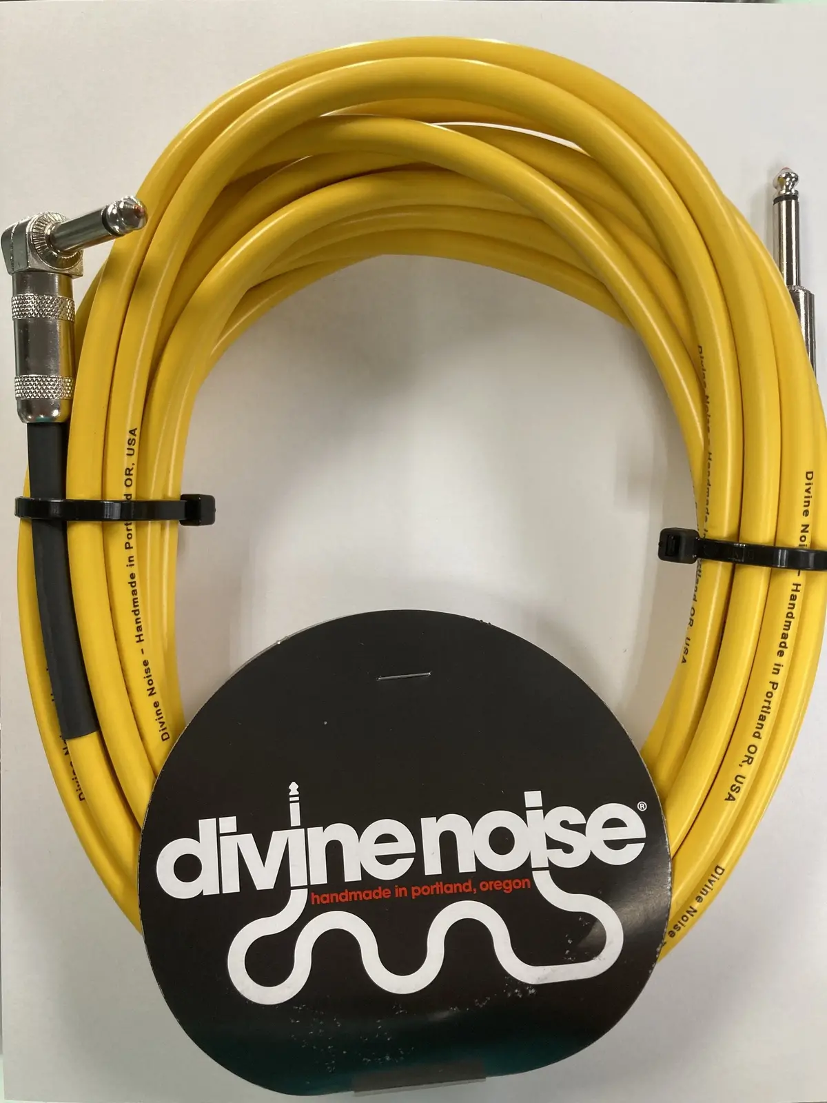 Divine Noise 25Ft Instrument Cable S-R Yellow *Free Shipping In The Usa* 1