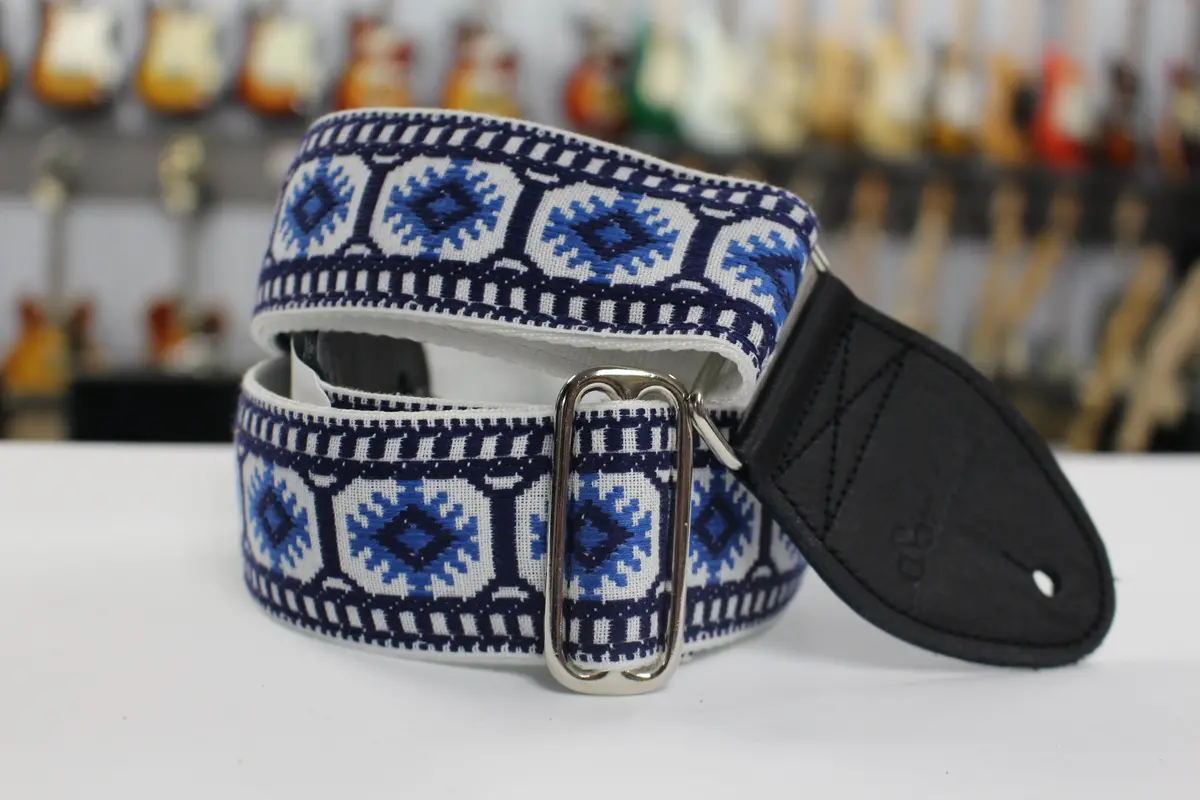 Souldier Pillar Blue Star Guitar Strap *Free Shipping In The Usa* 1