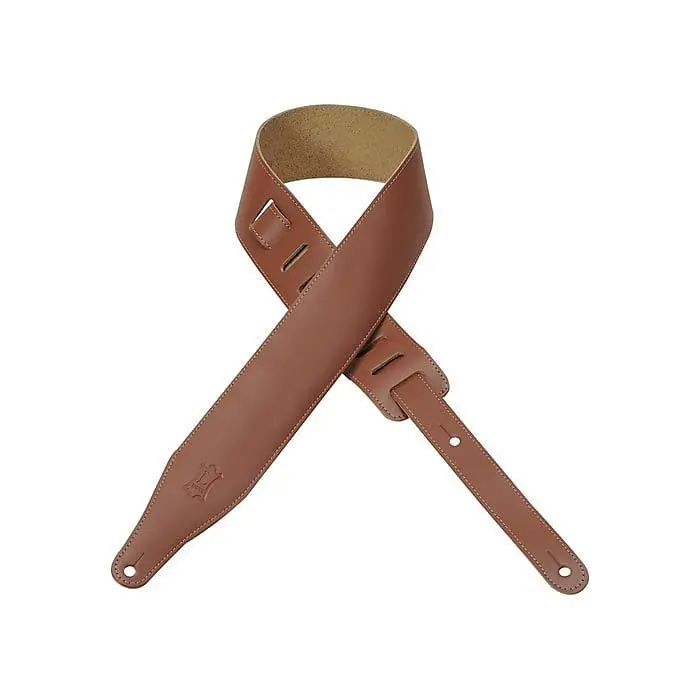 Levy's  Dm17-Wal Walnut 2.5" Leather Guitar Strap *Free Shipping In The Usa* 1