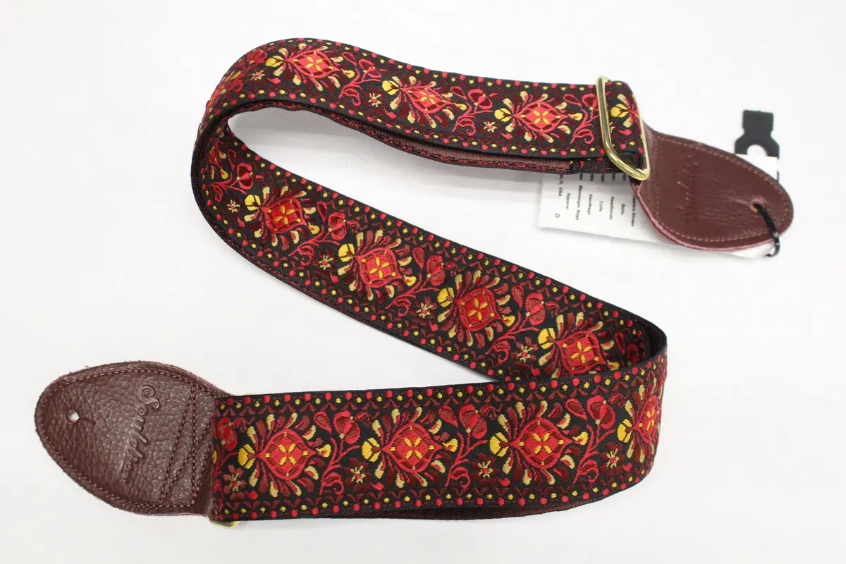 Souldier Straps Hendrix Maroon Guitar Strap *Free Shipping In The Usa* 1