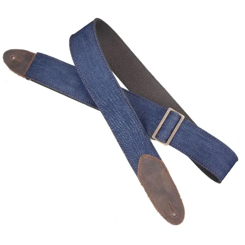 Lm Products D-1 Blue Denim Guitar Strap *Free Shipping In The Usa* 1