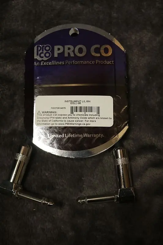Pro Co Egll-06 Cable *Free Shipping In The Us* 1