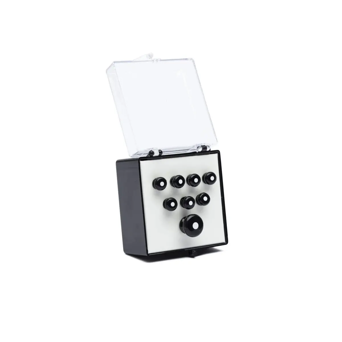 Martin Inlaid Bridge & Endpins - Black/White Inlay 18App21 1