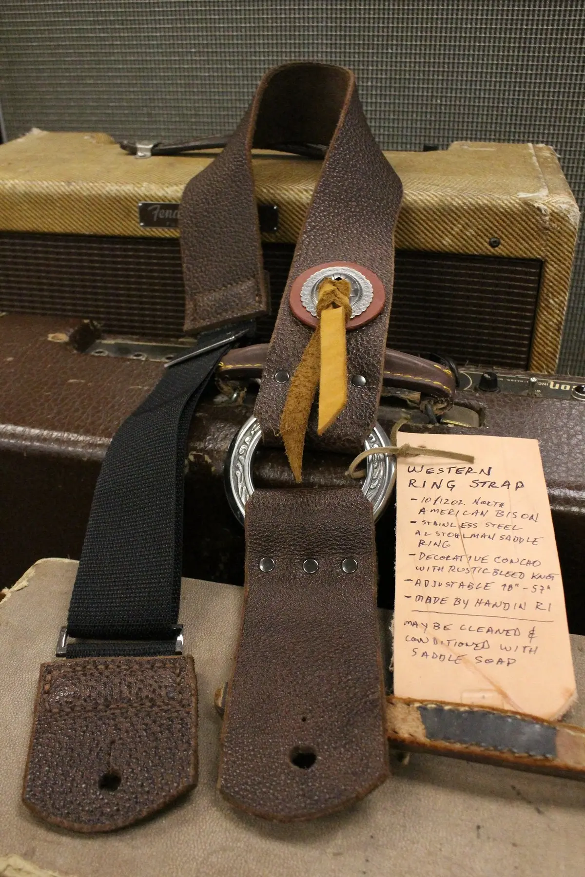 Cheesecake Leathers Western Ring Guitar Strap 1