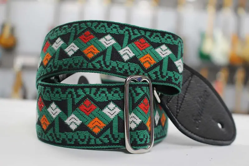 Souldier Guitar Strap Clapton Green W/ Black Leather Ends Gs0271 *Free Shipping In The Usa* 1
