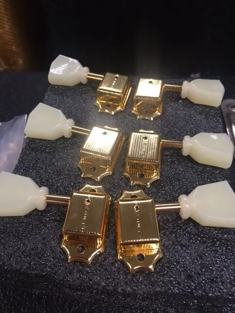 Kluson Deluxe Kd-3-Gpk 3-Per-Side Gold Tuning Keys *Free Shipping In The Usa* 1