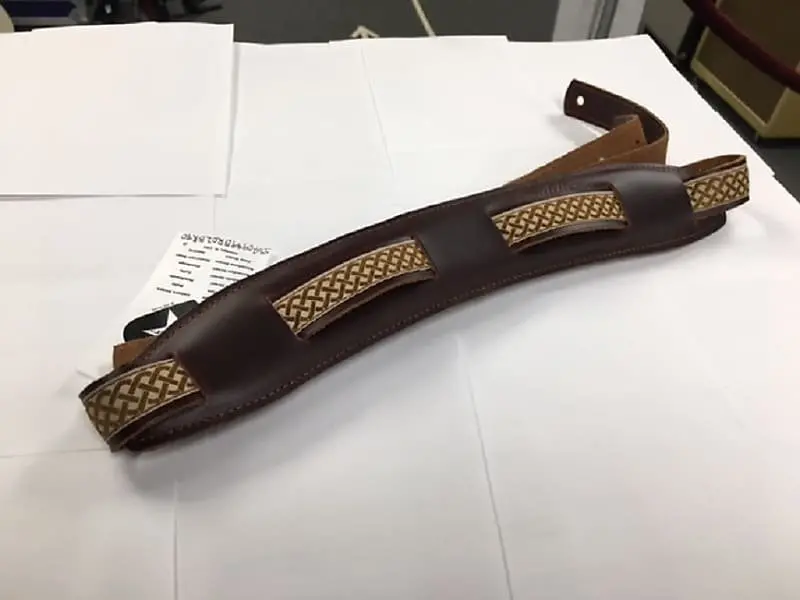 Souldier "Celtic Knot" Leather Saddle Guitar Strap *Free Shipping In The Usa* 1
