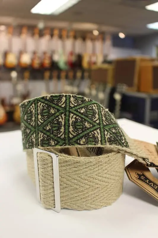 Levy's Illuminati Hemp Natural Vegan Guitar Strap W/ Cork Ends Mh8p-005  *Free Shipping In The Usa* 1
