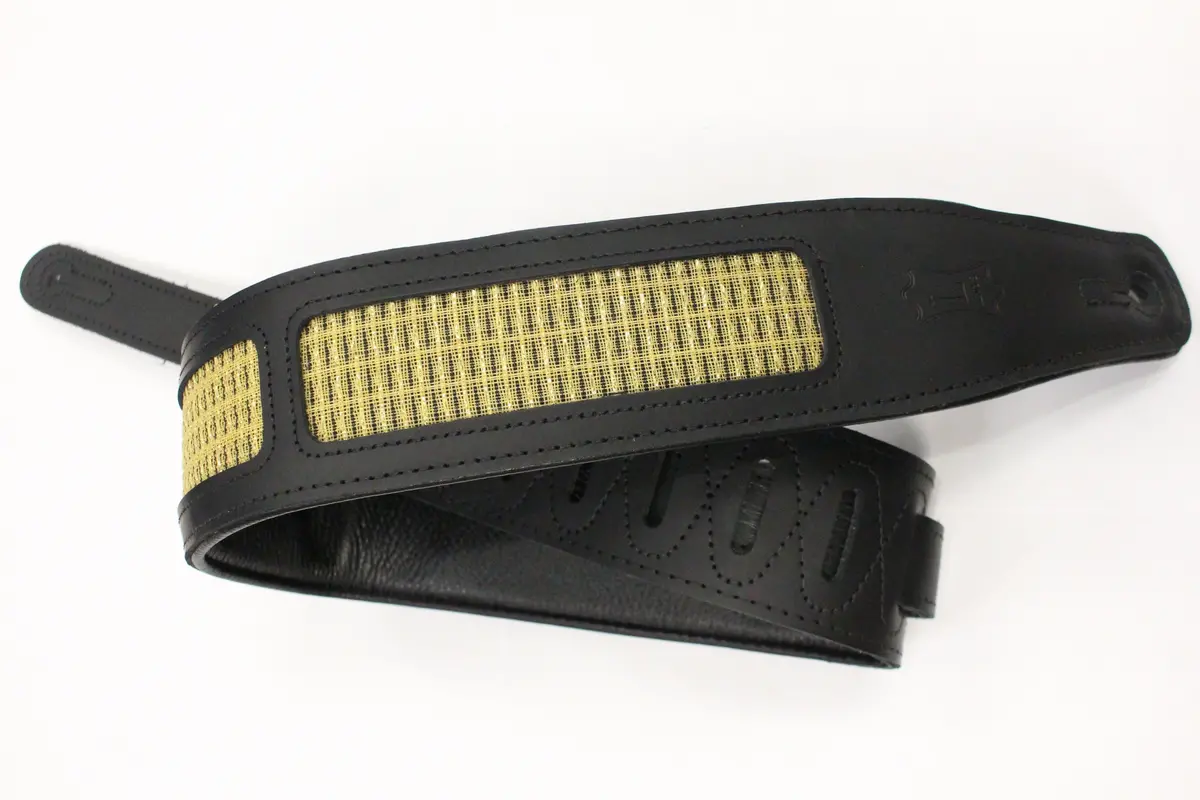 Levy's Mcg26a-Blk Gld Black And Gold Guitar Strap *Free Shipping In The Usa* 1