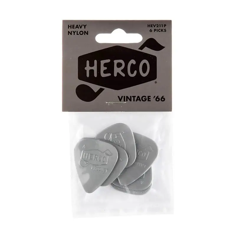 Herco Vintage '66 Picks Heavy, 6 Pack Picks- Hev211 1