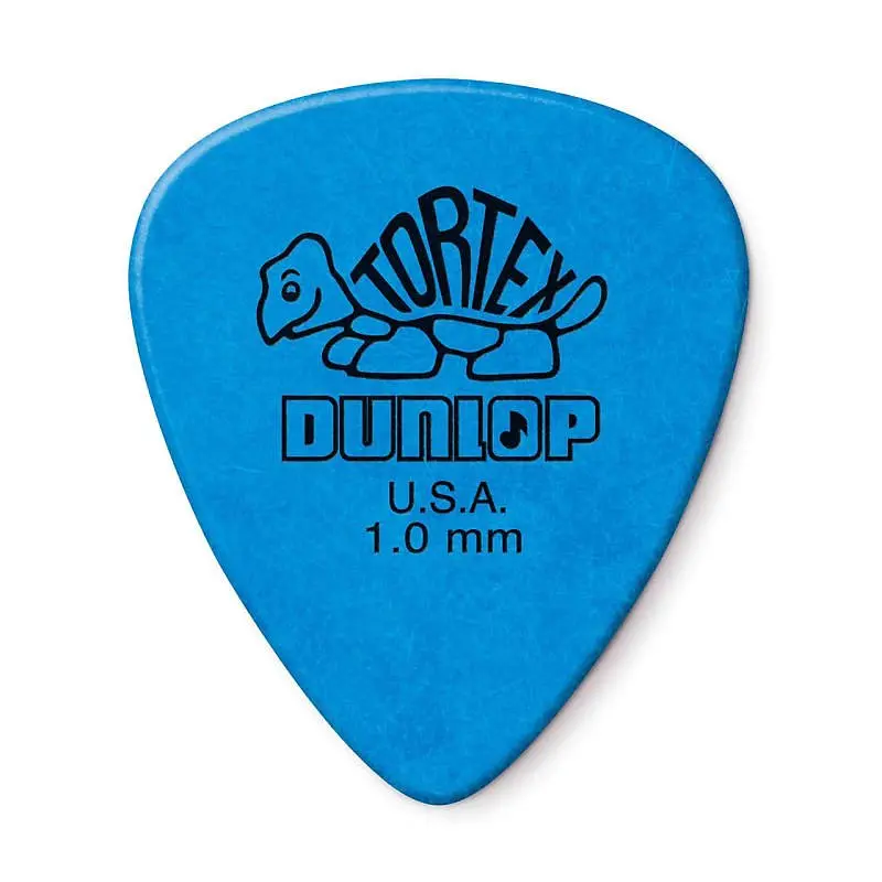 Dunlop Tortex Standard Picks 1.0Mm, 12 Pack- 418P1.0 Blue 2