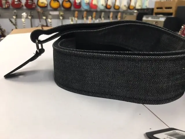 Lm Products D-1 Black Denim Guitar Strap Discontinued 1