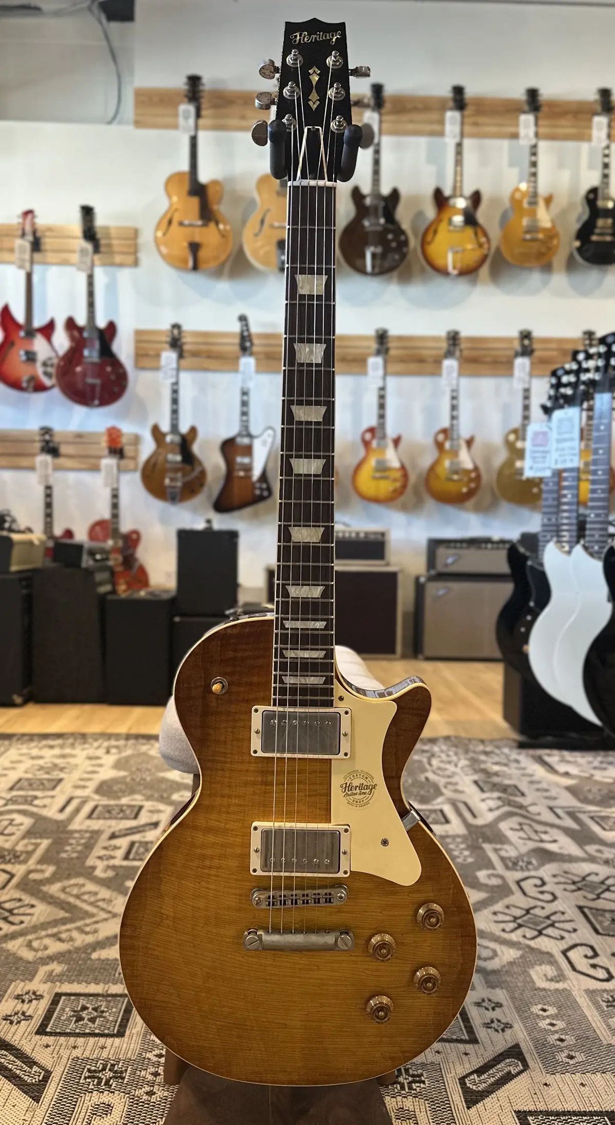 2021 Heritage Artisan Aged Custom Core H-150 Dirty Lemon Burst 1