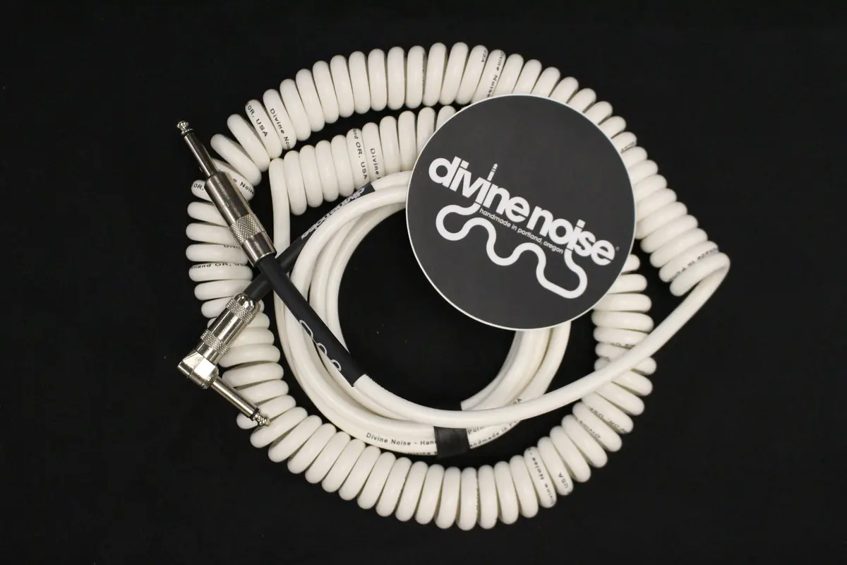 Divine Noise 50/50 Cable White 30' Straight / Angle *Free Shipping In The Usa* 1