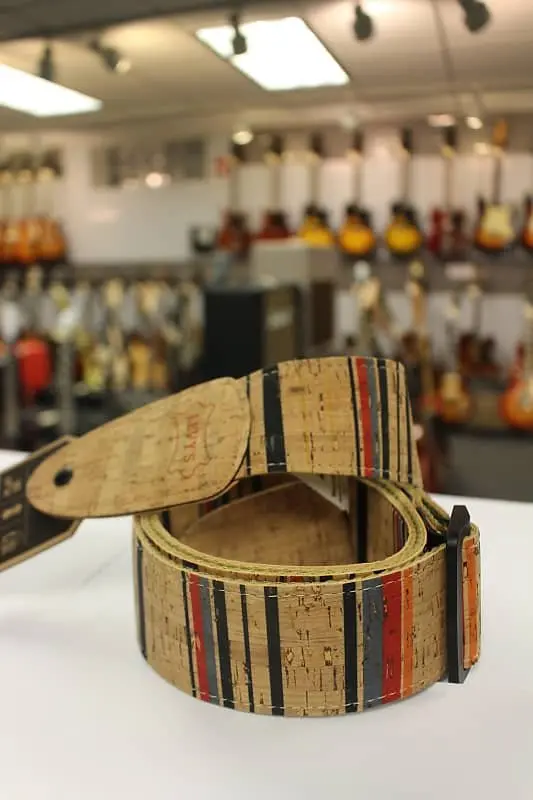 Levy's Nantucket Cork White, Blue, Red, Yellow Vegan Guitar Strap Mx8-003 *Free Shipping In The Usa* 2