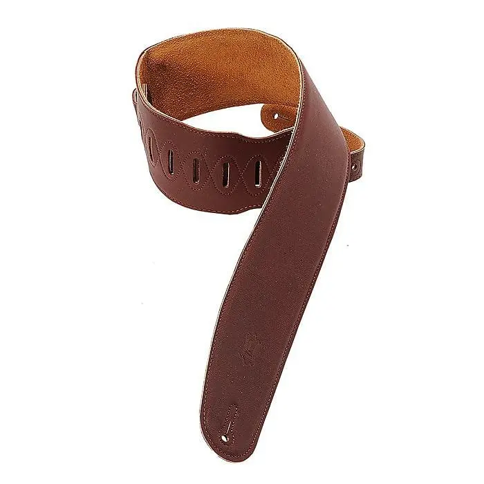 Levy's  M4gf-Brg Leather Bass Guitar Strap  *Free Shipping In The Usa* 1
