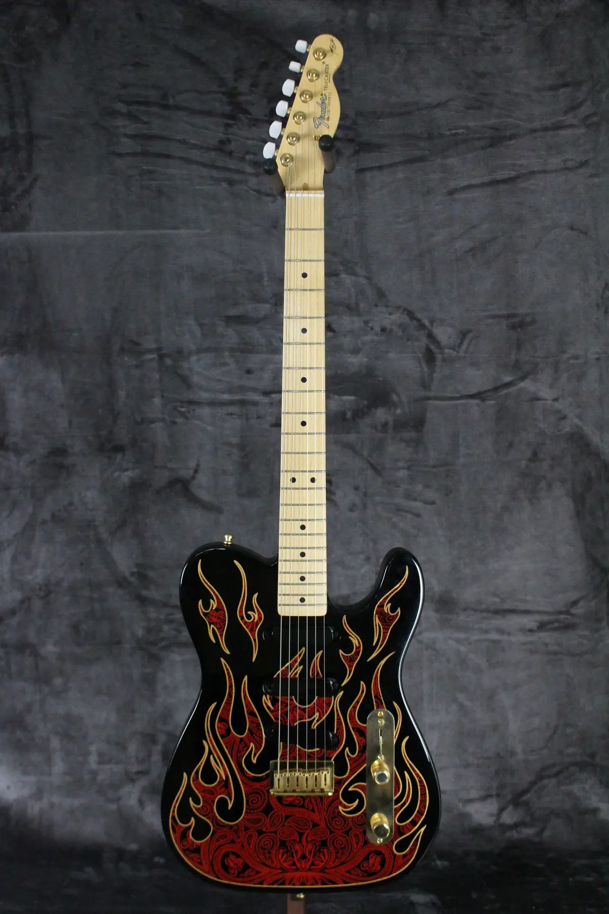 2017 Fender James Burton Telecaster Red Paisley Flames 1