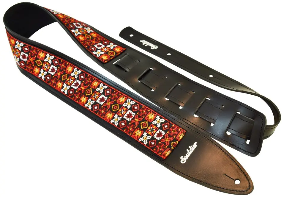 Souldier Woodstock Red Torpedo Guitar Strap *Free Shipping In The Us* 1