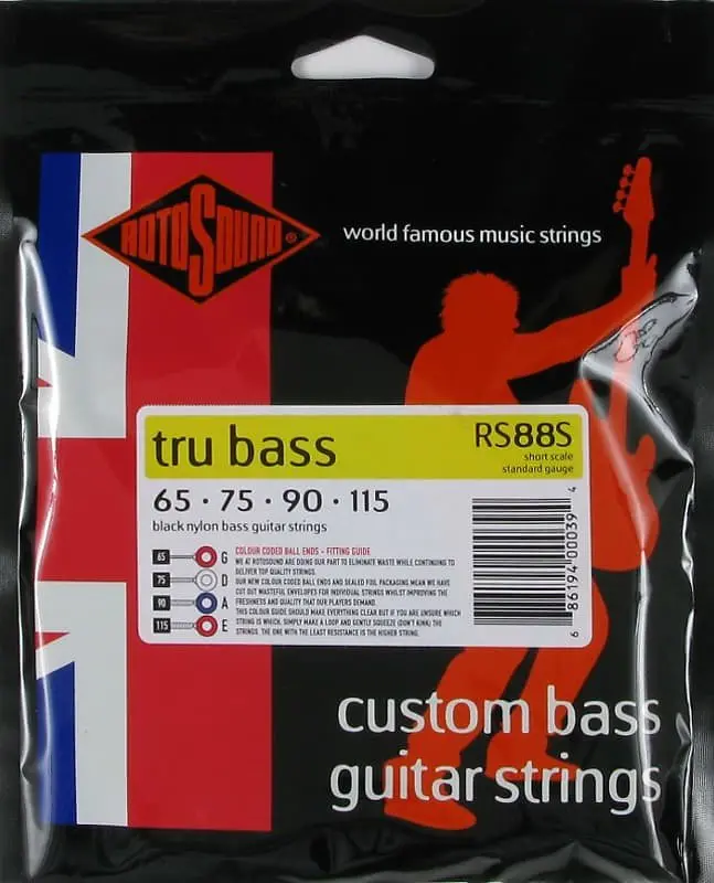 Rotosound Rs88s Tru Bass 88 Short Scale Standard Bass Strings 65-115  *Free Shipping In The Usa* 1