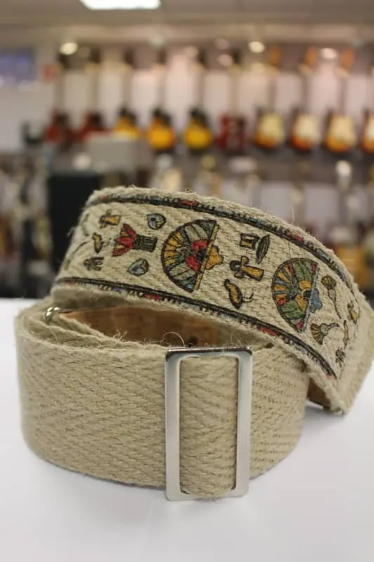 Levy's Egyptian Hemp Natural Vegan Guitar Strap W/ Cork Ends Mh8p-004 *Free Shipping In The Usa* 1