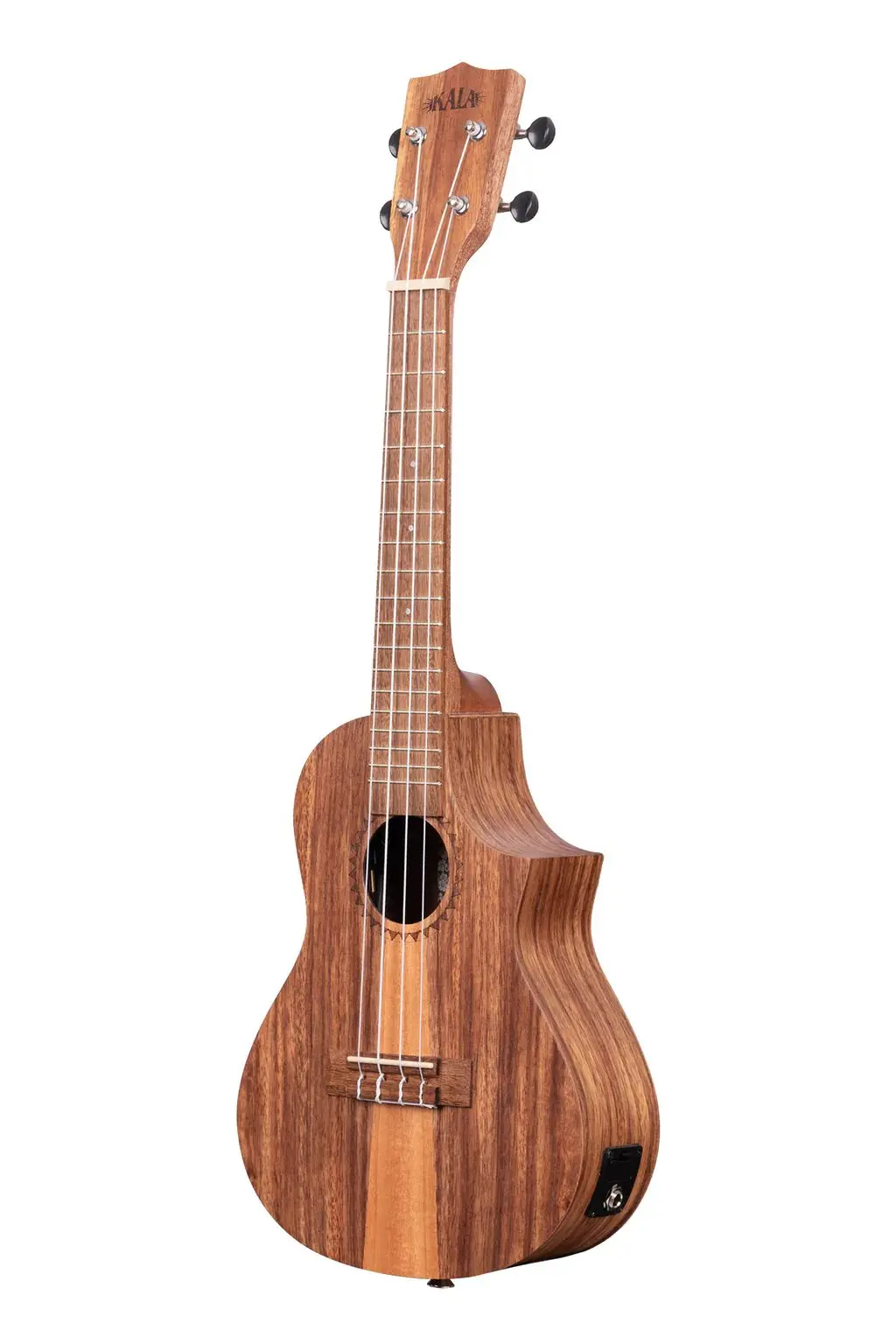 Kala Ka-Tk-C-Ce Teak Tri-Top Concert Ukulele W/ Cutaway & Eq 1