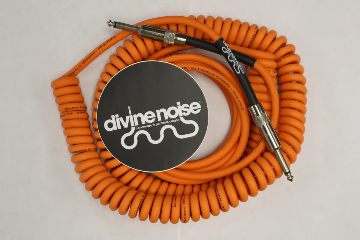 Divine Noise 50/50 Cable Orange 30' Straight / Straight *Free Shipping In The Usa* 1