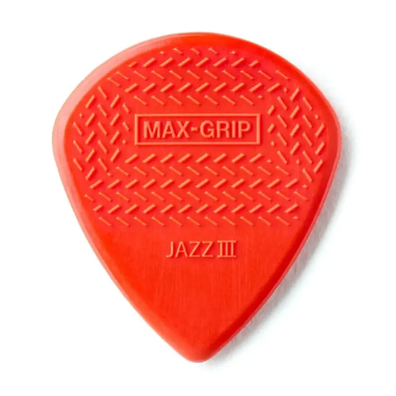 Dunlop Max-Grip Jazz Iii Nylon Picks, 6 Pack- 471P3n Red 1