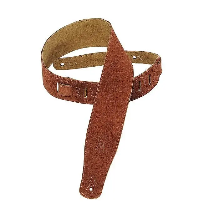 Levy's  Ms26-Rst Hand-Brushed Suede Guitar Strap  *Free Shipping In The Usa* 1