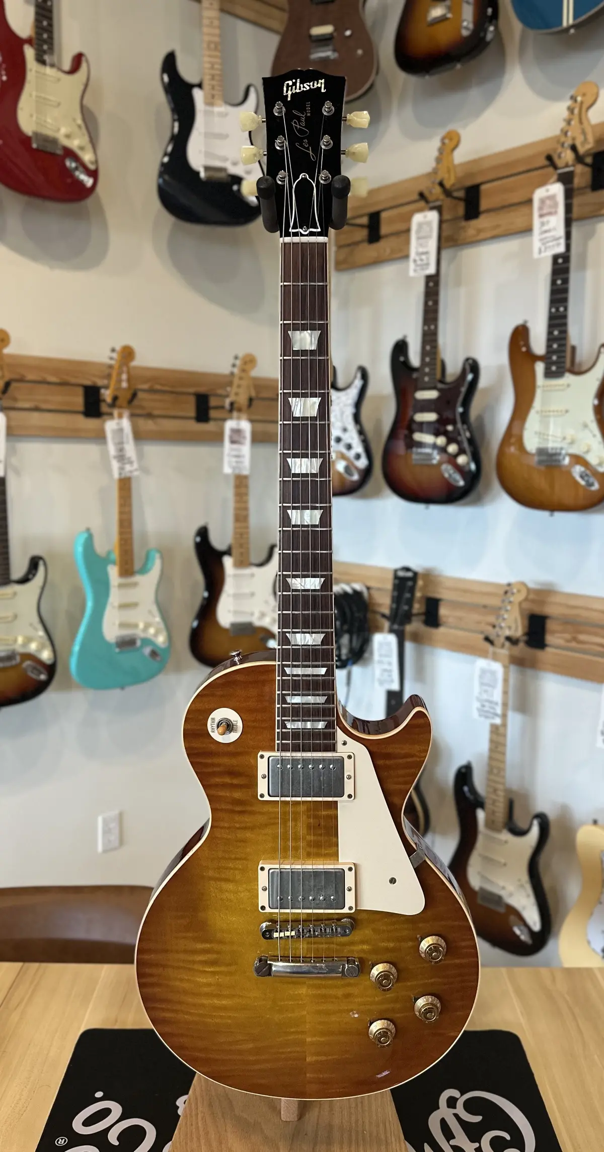 2016 1959 Reissue Gibson Les Paul Standard Ice Tea Burst 1