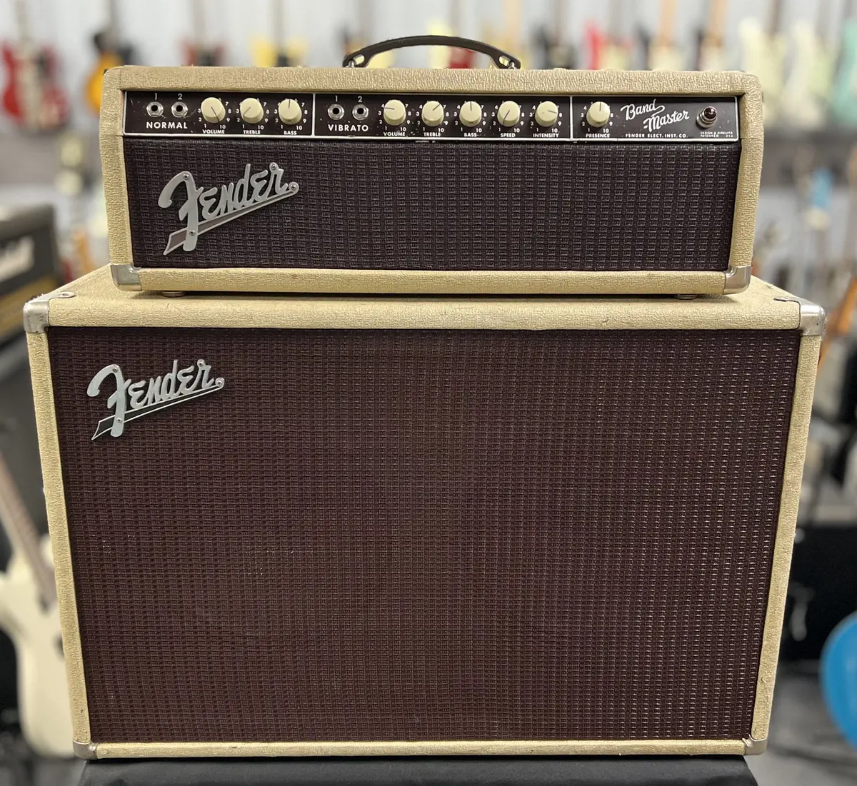 1962 Fender Bandmaster G67-A Head & Cab *Harmonic Tremolo* 1