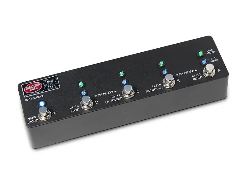 Disaster Area Dpc-8Ez Gen3 Programmable Bypass Switcher With Midi *Free Shipping In The Usa* 1