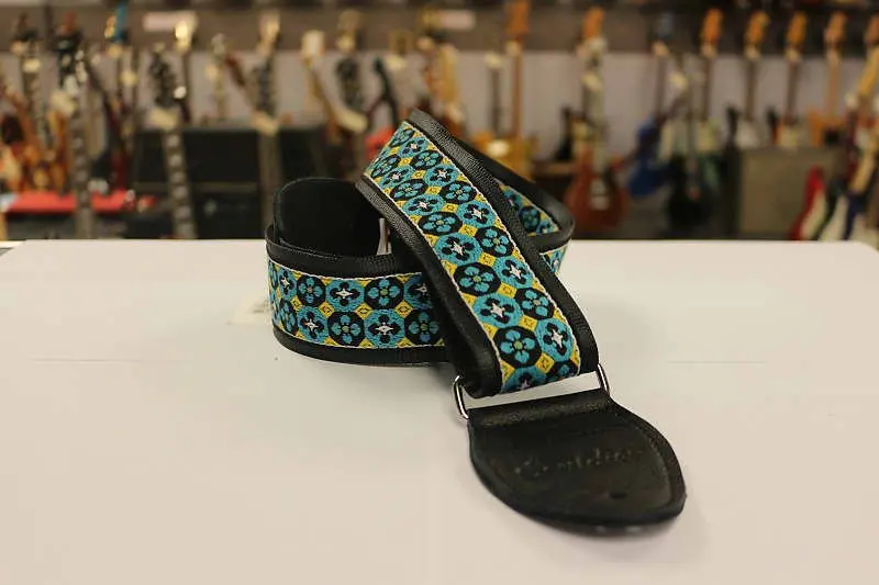 Souldier Norfolk Guitar Strap With Black Leather Ends *Free Shipping In The Usa* 1