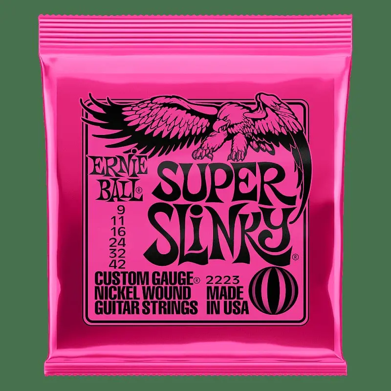 Ernie Ball 2223 Super Slinky Electric Guitar Strings, .009 - .042 1