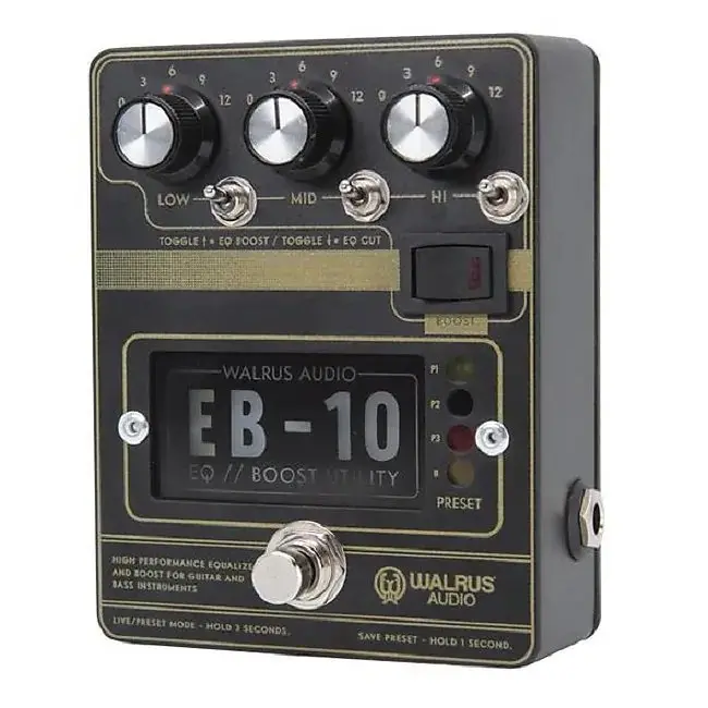 Walrus Audio Eb-10 Black Pre-Amp Boost Eq *Free Shipping In The Usa* 1