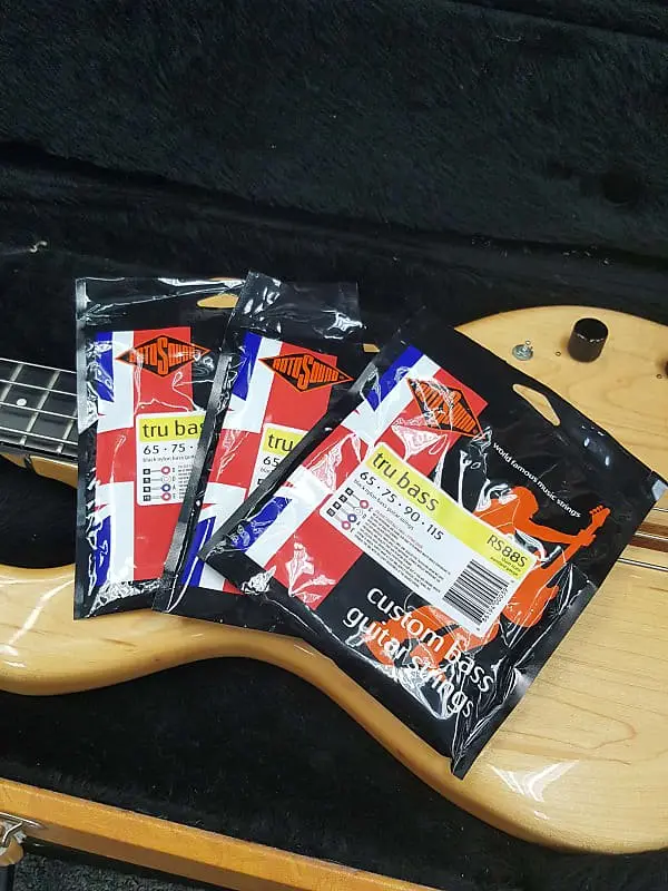 Rotosound Rs88s Tru Bass 88 Short Scale Black Nylon Bass Strings 65-115 *3 Sets* *Free Shipping In The Usa* 1