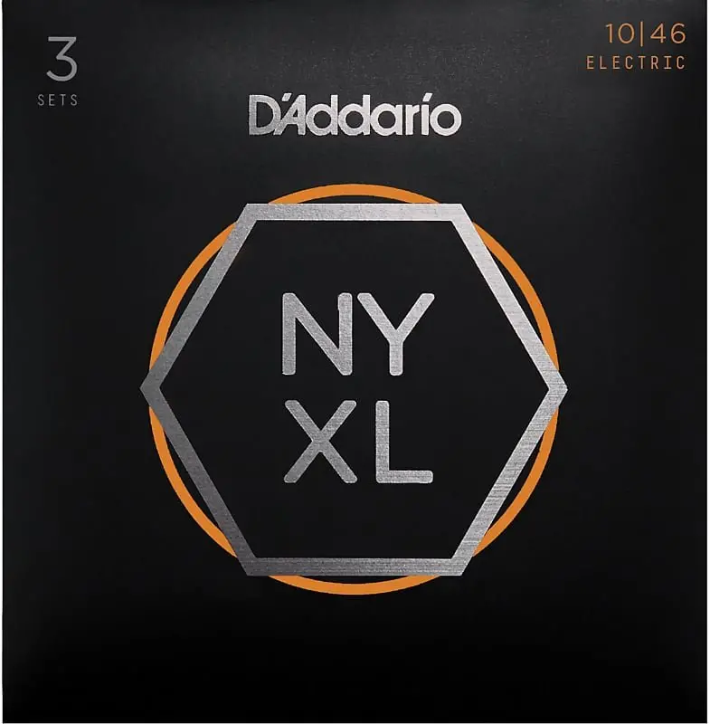 D'addario Nyxl1046-3P Nickel Wound Electric Guitar Strings 3-Pack, 10-46, Light *Free Shipping In The Usa* 1