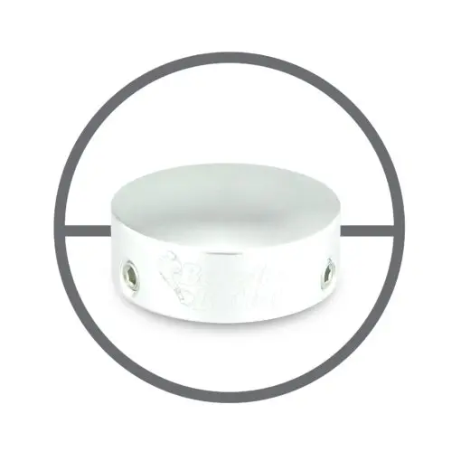 Barefoot Buttons V1 Silver Max Bore 20-V1-Mb-Sv 1