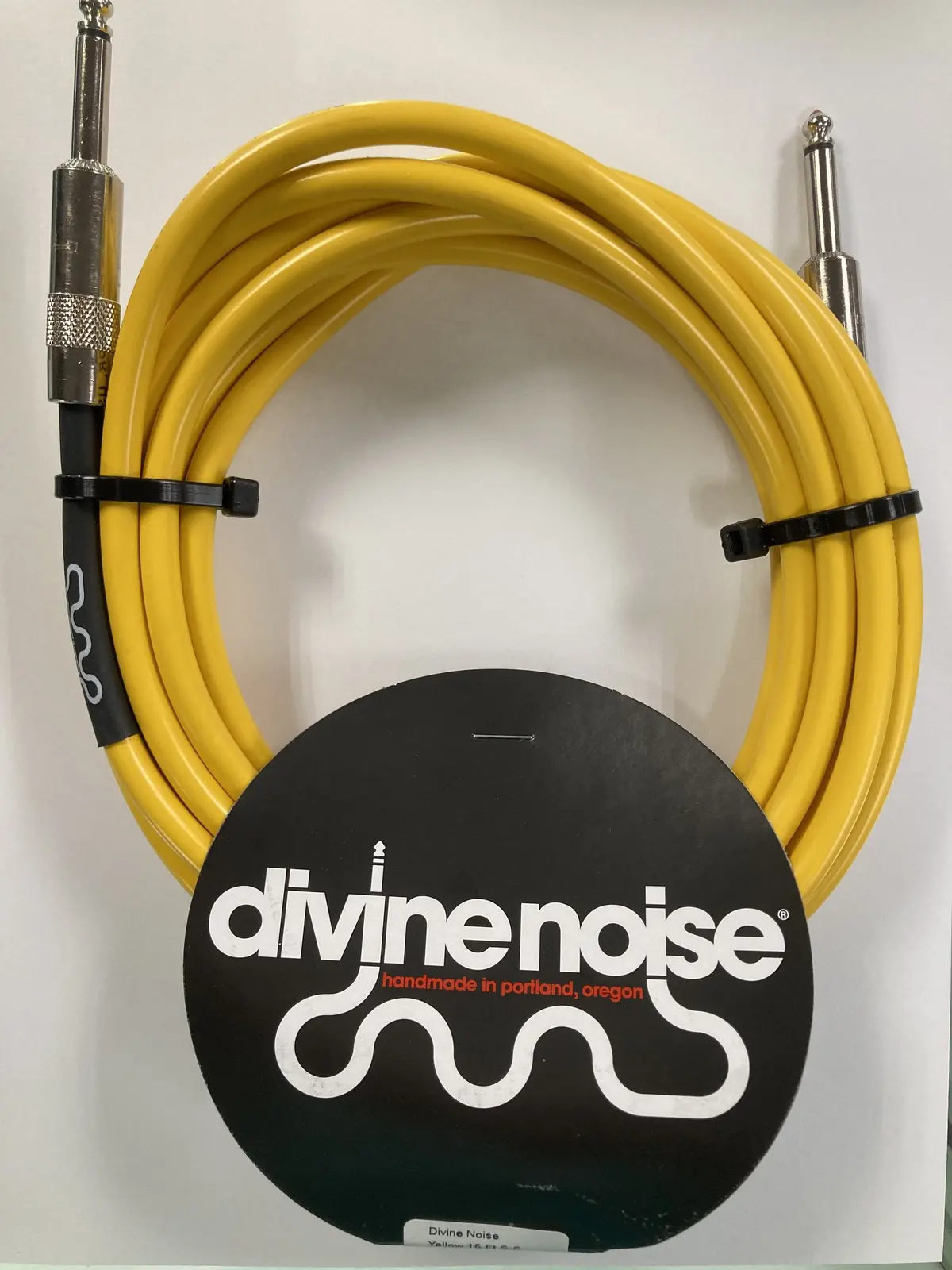 Divine Noise 15Ft Instrument Cable (Straight - Straight ) Yellow *Free Shipping In The Usa* 1