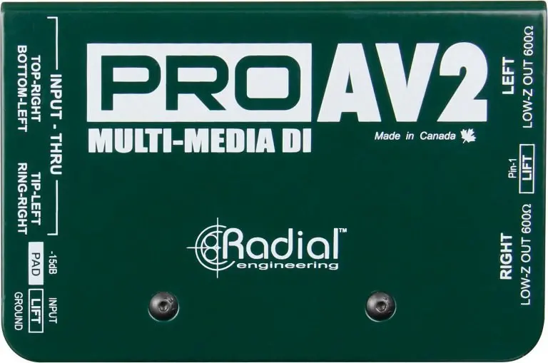 Radial Engineering Proav2 Stereo Direct Box *Free Shipping In The Usa* 1