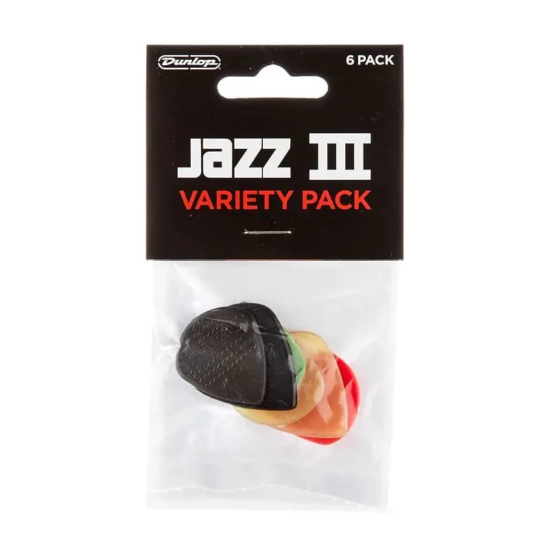 Dunlop Jazz Iii Variety Pack, 6 Pack- Pvp103 1