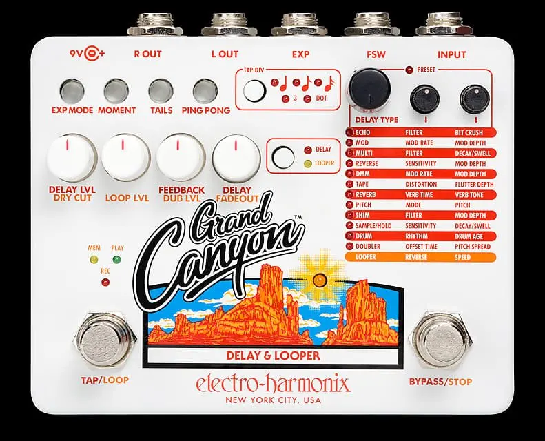 Electro-Harmonix Grand Canyon Delay & Looper  *Free Shipping In The Usa* 1