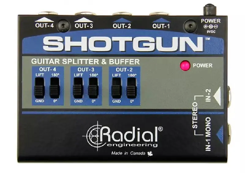 New! Radial Engineering Shotgun Instrument Signal Splitter & Buffer *Free Shipping In The Usa* 1