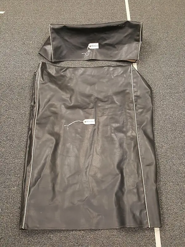 Vintage Leather Dust Cover Amp Head And Cab Combo (40X24x15 Cab) (24X9.5X9.5 Head) 1