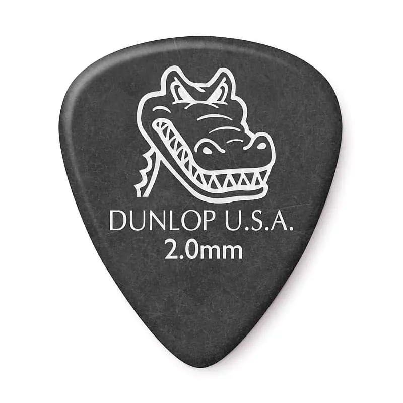Dunlop Gator Grip Picks 2.0Mm, 12 Pack- 417P2.0 1