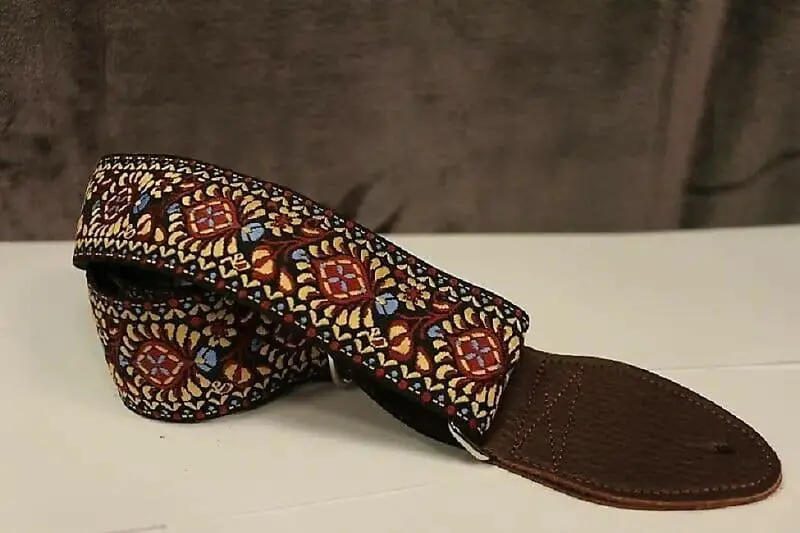 Souldier Hendrix Tobacco Burst Guitar Strap W/Brown Leather Ends *Free Shipping In The Usa* 1