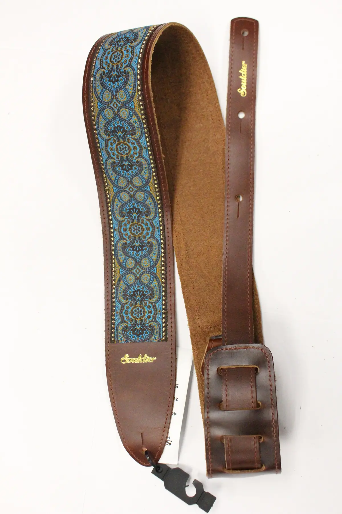 Souldier Arabesque Turquoise Torpedo Guitar Strap *Free Shipping In The Usa* 1
