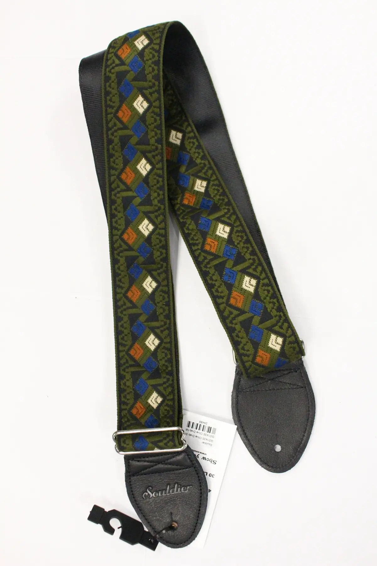 Souldier Custom Guitar Strap Clapton Olive Drab *Free Shipping In The Usa* 1