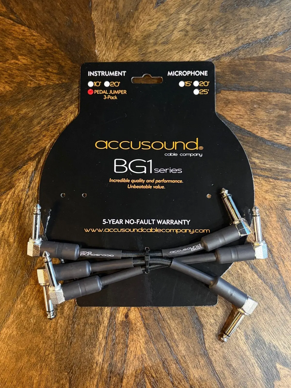 Accusound Bg1-3-Rr Pedal Jumpers (3-Pack) 1