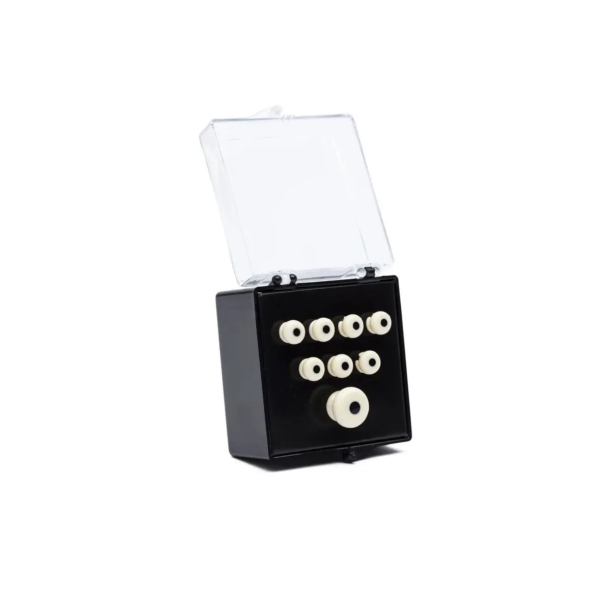 Martin Inlaid Bridge & Endpins - White/Black 18App28 1