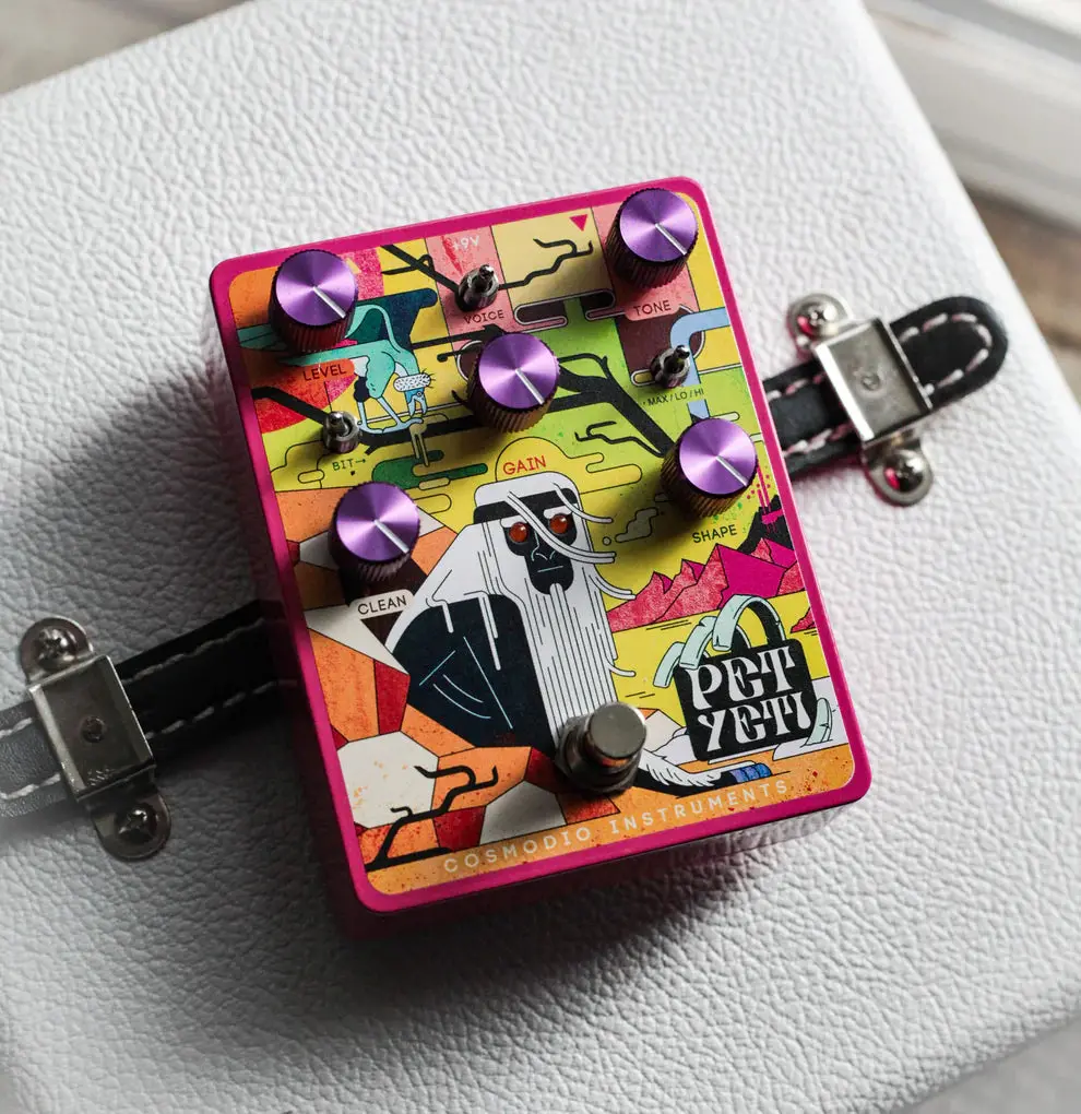 Cosmodio Pet Yeti Analog Distortion Fuzz Neon Pink *Free Shipping In The Usa* 1